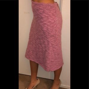 Fendi Lambs Wool Knit Raspberry  Skirt Size 48/12